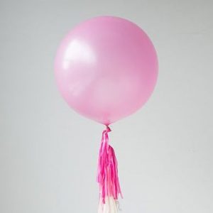 Большой розовый металлик воздушный шар. Компания onballoon.ru