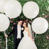 Белые шары на свадьбу. http://onballoon.ru