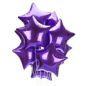 Облако из шаров «Фиолетовые звезды»