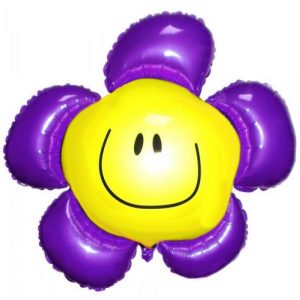 Шар (104 см) Фигура, Солнечная улыбка, Фиолетовый.