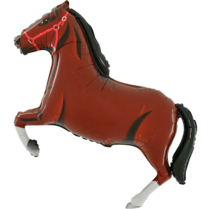 Шар (107 см) Фигура, Лошадь, Коричневый.