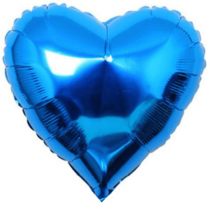 Шар (46 см) Сердце, Синий