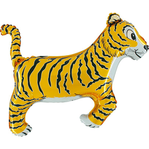 Шар (91 см) Фигура, Тигр, Черный.