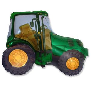 Шар (94 см) Фигура, Трактор, Зеленый.