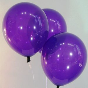 Воздушный шар с гелием (30 см.) фиолетовый пастель, 1 шт.