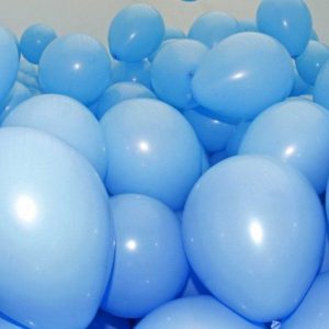 Воздушный шар с гелием (30 см.) голубой пастель, 1 шт.