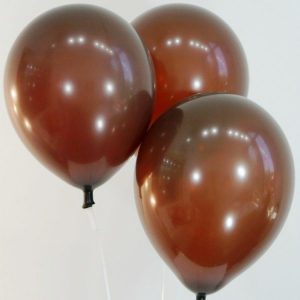 Воздушный шар с гелием (30 см.) коричневый пастель, 1 шт.
