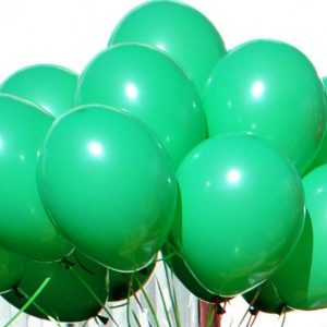 Воздушный шар с гелием (30 см.) зеленый пастель, 1 шт.