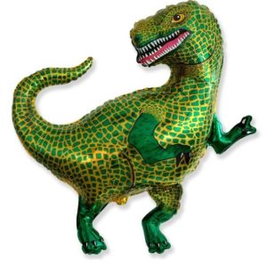 Шар (79 см) Фигура, Динозавр, Зеленый.