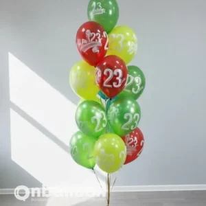 Фонтан шаров на 23 февраля