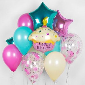 Букет из шаров “Happy birthday girl”
