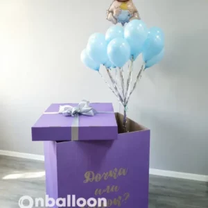 Коробка-сюрприз с шарами для определения пола ребенка №14