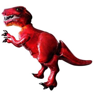 Шар (68''/173 см) Ходячая Фигура, Динозавр, Красный, http://onballoon.ru
