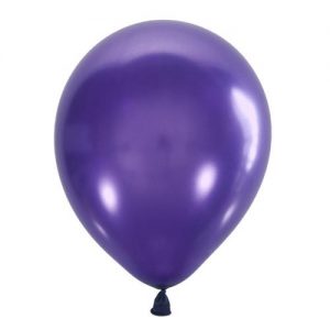 Воздушный шар фиолетовый металлик. Шар (30 см.), 1 шт.