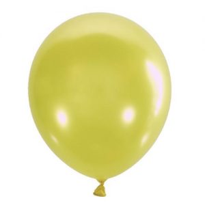 Воздушный шар желтый  металлик. Шар (30 см.), 1 шт.