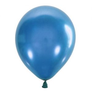 Воздушный шар синий металлик. Шар (30 см.), 1 шт.