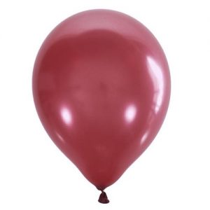 Воздушный шар красный металлик. Шар (30 см.), 1 шт.