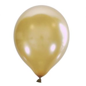 Воздушный шарик золотой металлик