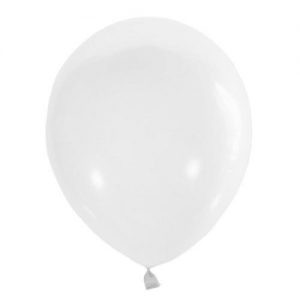 Воздушный шар белый пастель. Шар (30 см.), 1 шт.