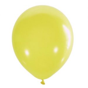 Воздушный шар желтый пастель. Шар (30 см.), 1 шт.