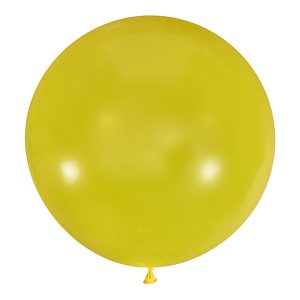 Большой олимпийский прозрачный желтый шарик 90 см.
