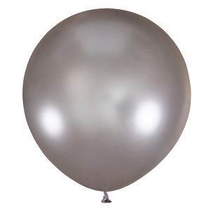 Большой олимпийский серебряный шарик 90 см.