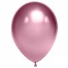 Воздушный шарик хромированный розовый