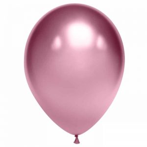 Воздушный шар розовый хром. Шар (30 см.), 1 шт.