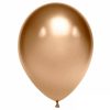 Воздушный шарик хромированный золотой