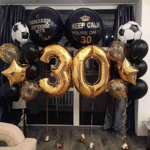 Набор воздушных шаров “Футболисту 30”