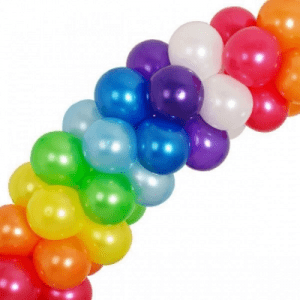 Гирлянда из шаров цвета радуги, 1 метр.