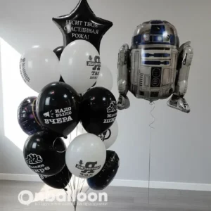 Набор шаров с R2D2 и шары с надписями