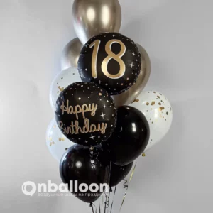 Набор шаров на 18 лет "Золотая молодёжь"