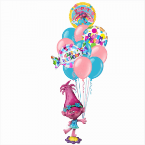 Набор шаров “Розочка идёт на день рождения”