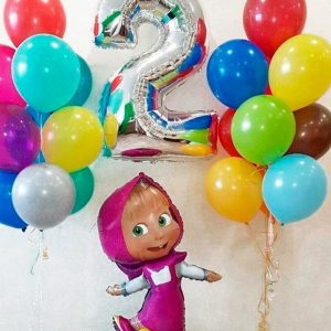Композиция из шаров “Веселого дня рождения”