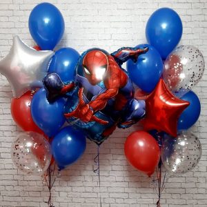 Набор шаров “Человек Паук в День Рождения”