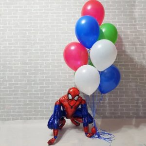 Набор шаров “День рождение с человеком-пауком”