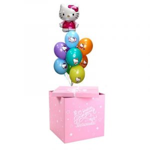 Коробка-сюрприз c Hello Kitty “С днем рождения!”