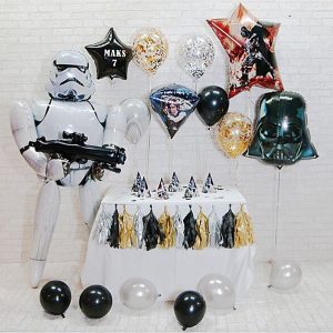 Фотозона из шаров “Звёздные войны. С днём Рождения!”