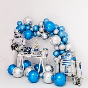Фотозона из шаров “Звёздные войны, ура!”
