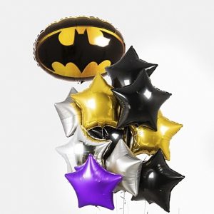 Букет из шаров “Бэтмен со звёздами”