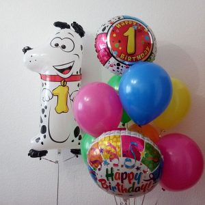 Набор из шаров “Поздравляем с 1 годиком”