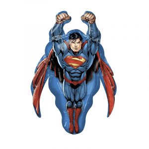 Фольгированный шар фигура (58 х 86 см.)”Супермен летящий” 1 шт.