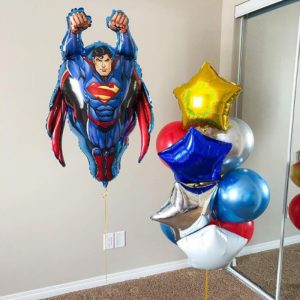Набор шаров “Супермен на день рождение”