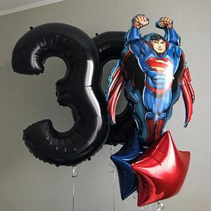 Набор шаров “Супергерой” с цифрами