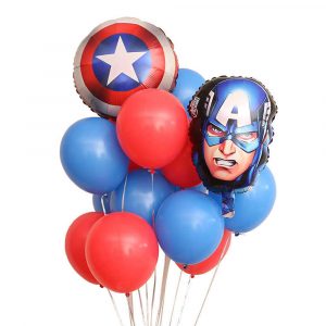 Букет из шаров “Привет от Капитана Америки”