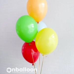 Фонтан из 5 разноцветных шаров