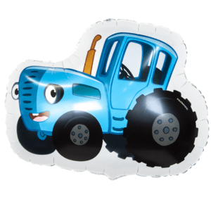 Шар (26”/66 см) Фигура, Синий трактор, 1 шт.