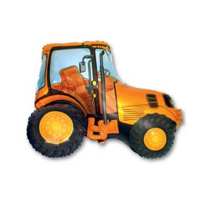 Шар фигура (70 см.), Трактор оранжевый, 1 шт.