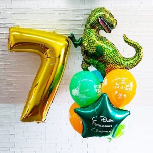 Набор из шаров “Тираннозавр” с цифрой